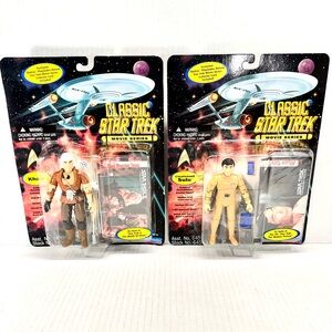 Star Trek Classic Movie Series KHAN & Lt. SULU Action Figures 1995 Playmates NIP